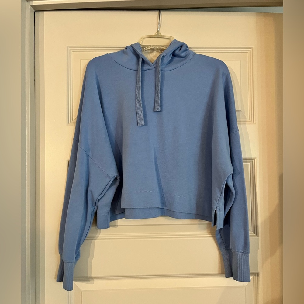 Simply Southern Cropped Blue Hoodie